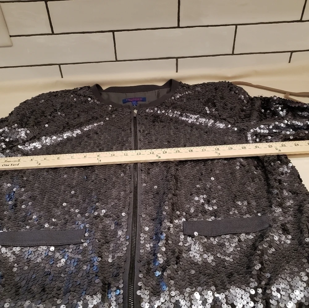 𝅺twiggy London 1X Gray sequence jacket - Picture 12 of 15